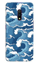Blue Waves Realme X Hard Case Back Cover by Casekaro