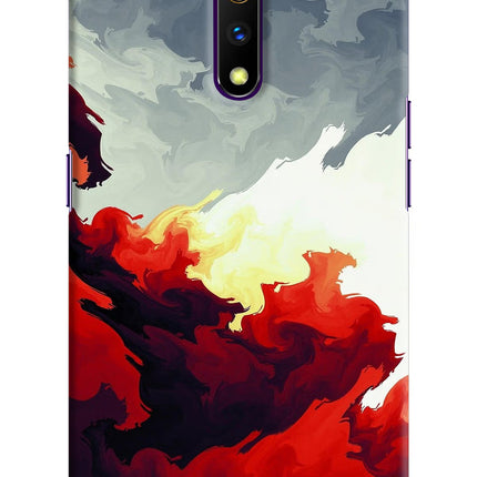Fire Cloud Realme X Hard Case Back Cover by Casekaro