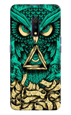 Green Owl Realme X Hard Case Back Cover by Casekaro