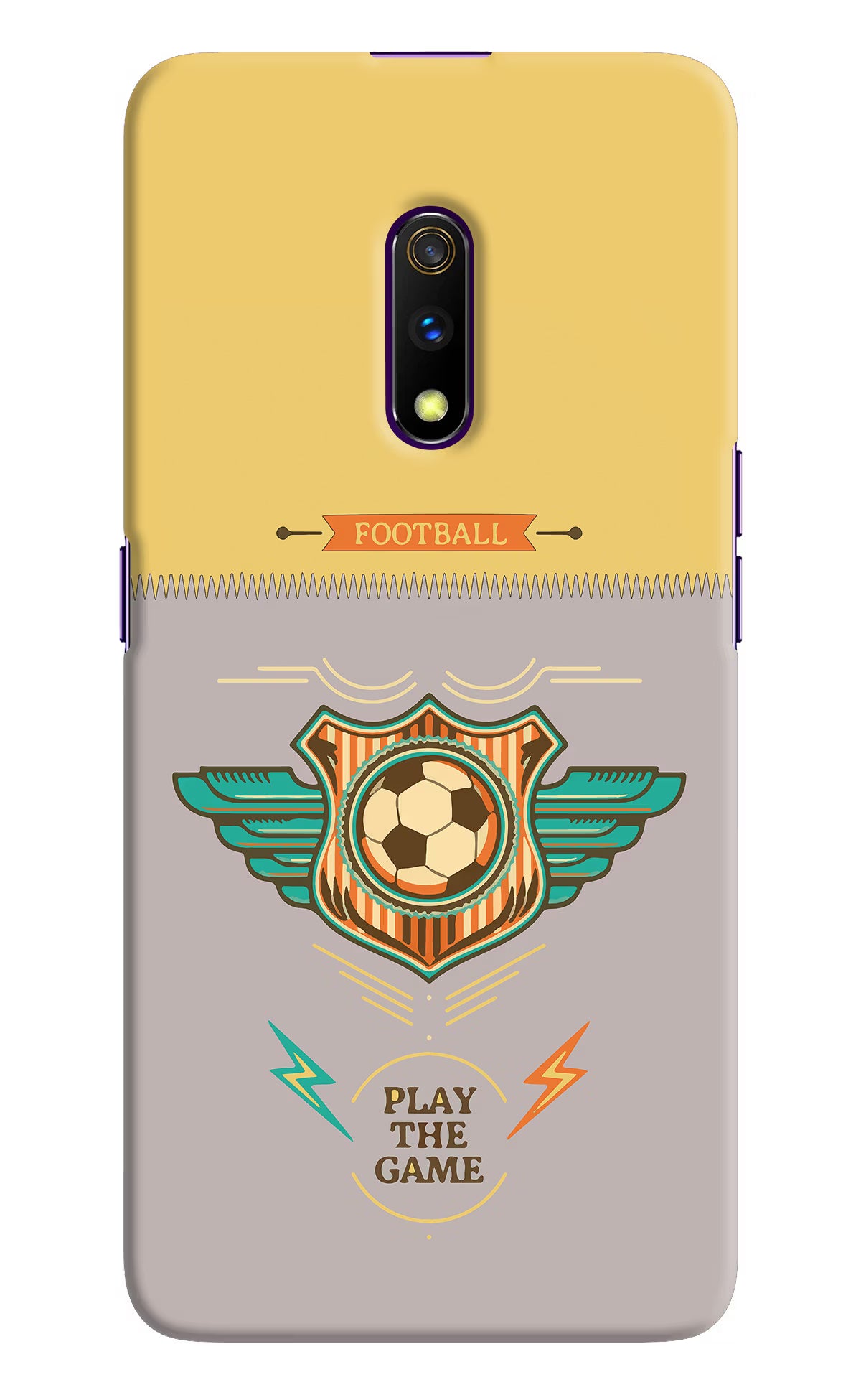 Football Realme X Hard Case Back Cover by Casekaro