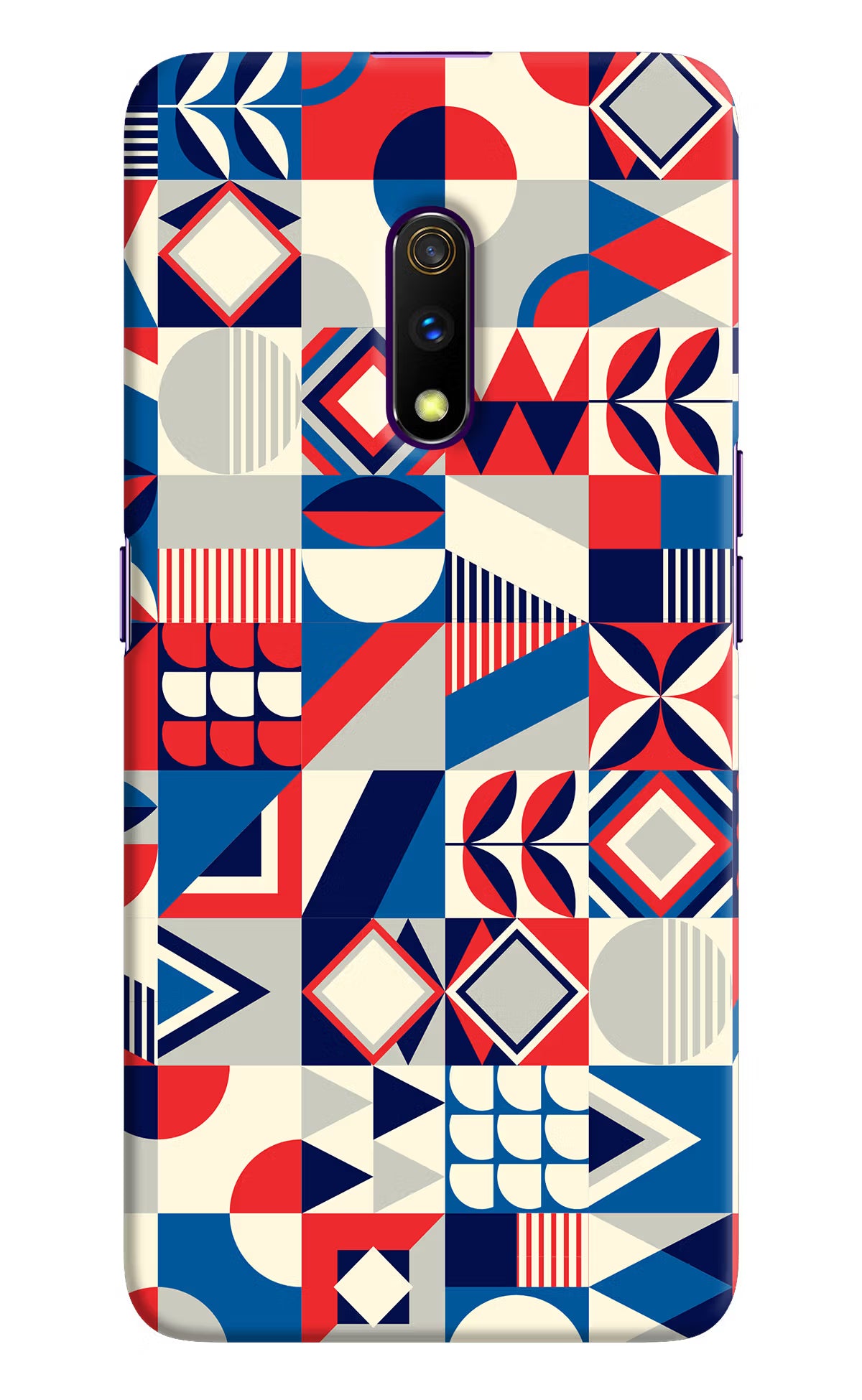 Colorful Pattern Realme X Hard Case Back Cover by Casekaro