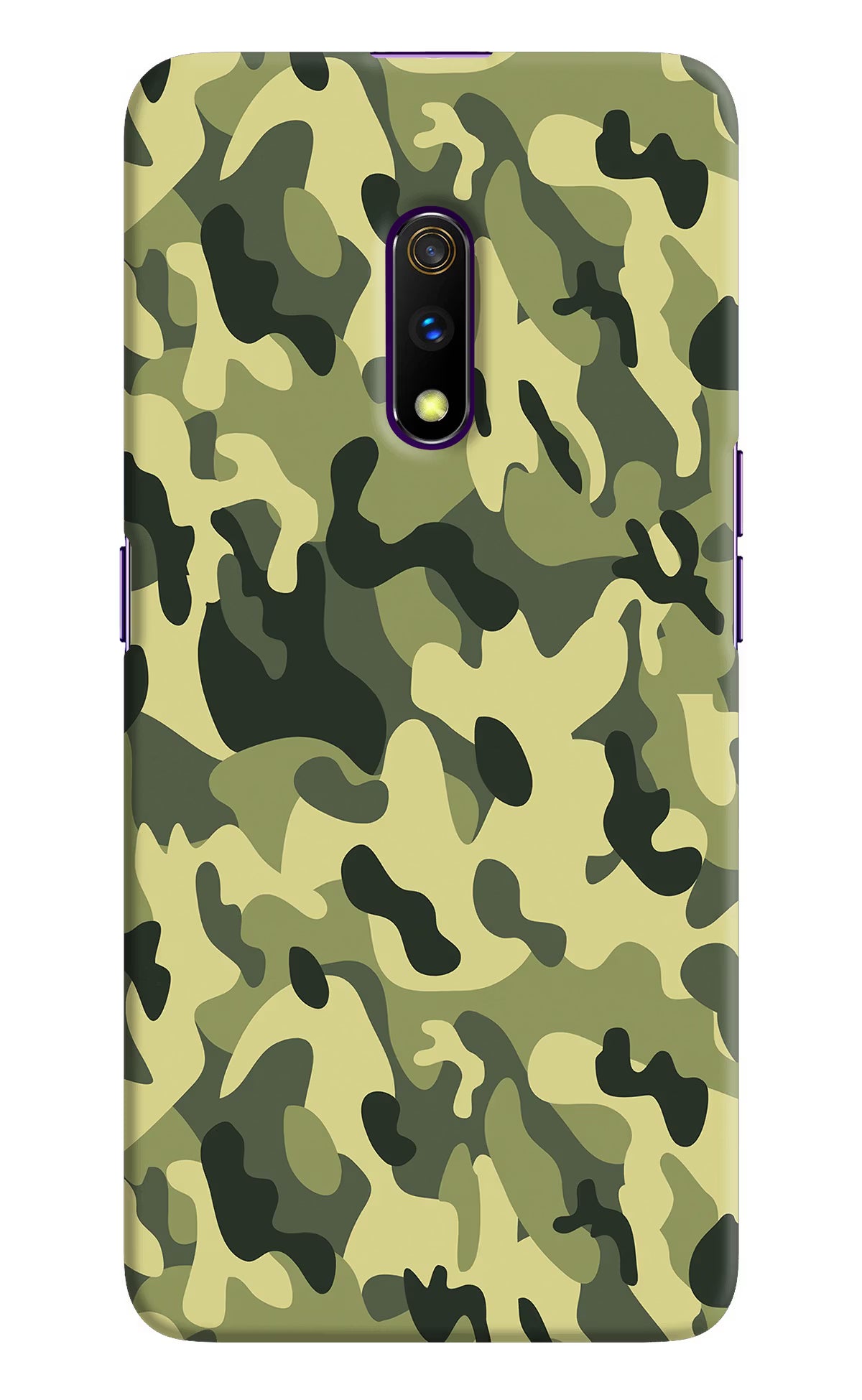 Camouflage Realme X Hard Case Back Cover by Casekaro
