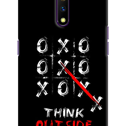 Think out of the BOX Realme X Hard Case Back Cover by Casekaro