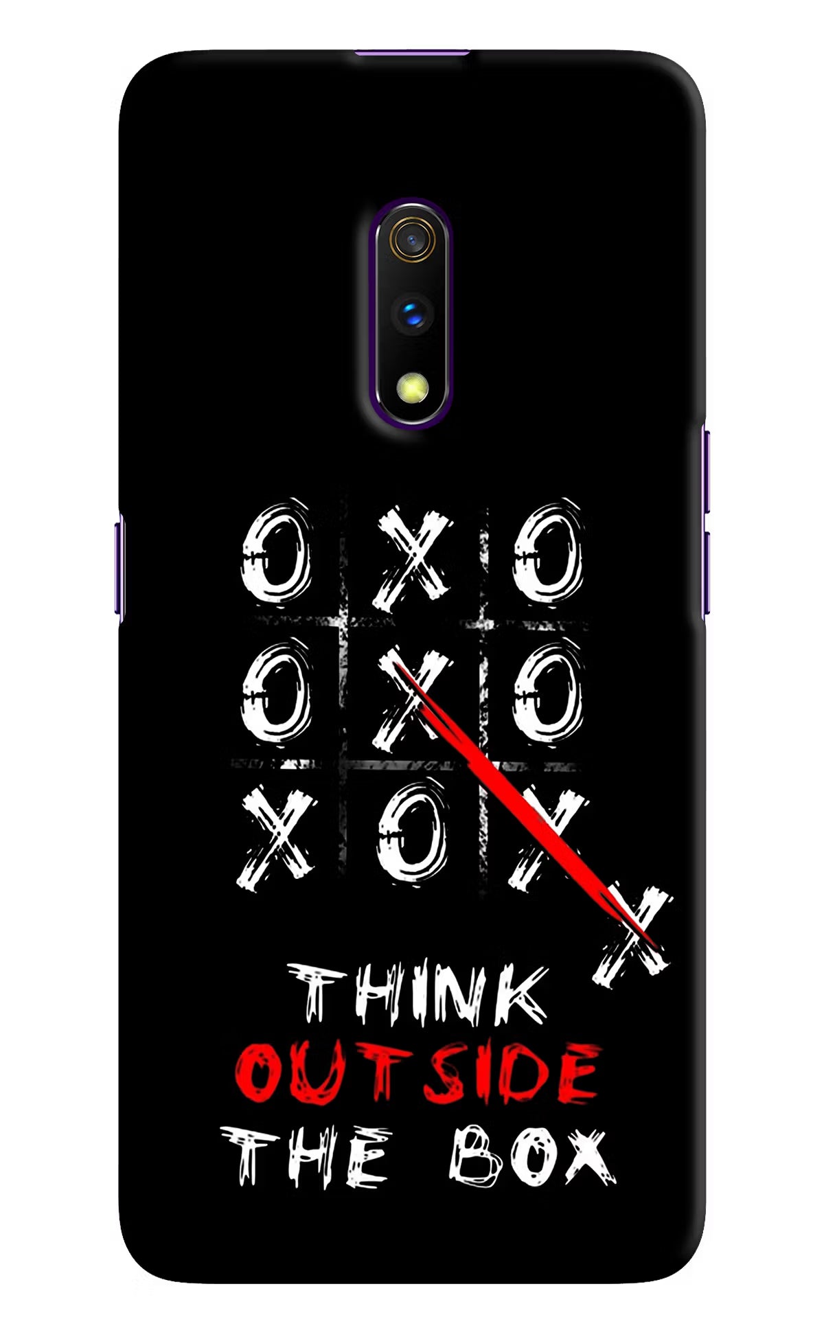 Think out of the BOX Realme X Hard Case Back Cover by Casekaro