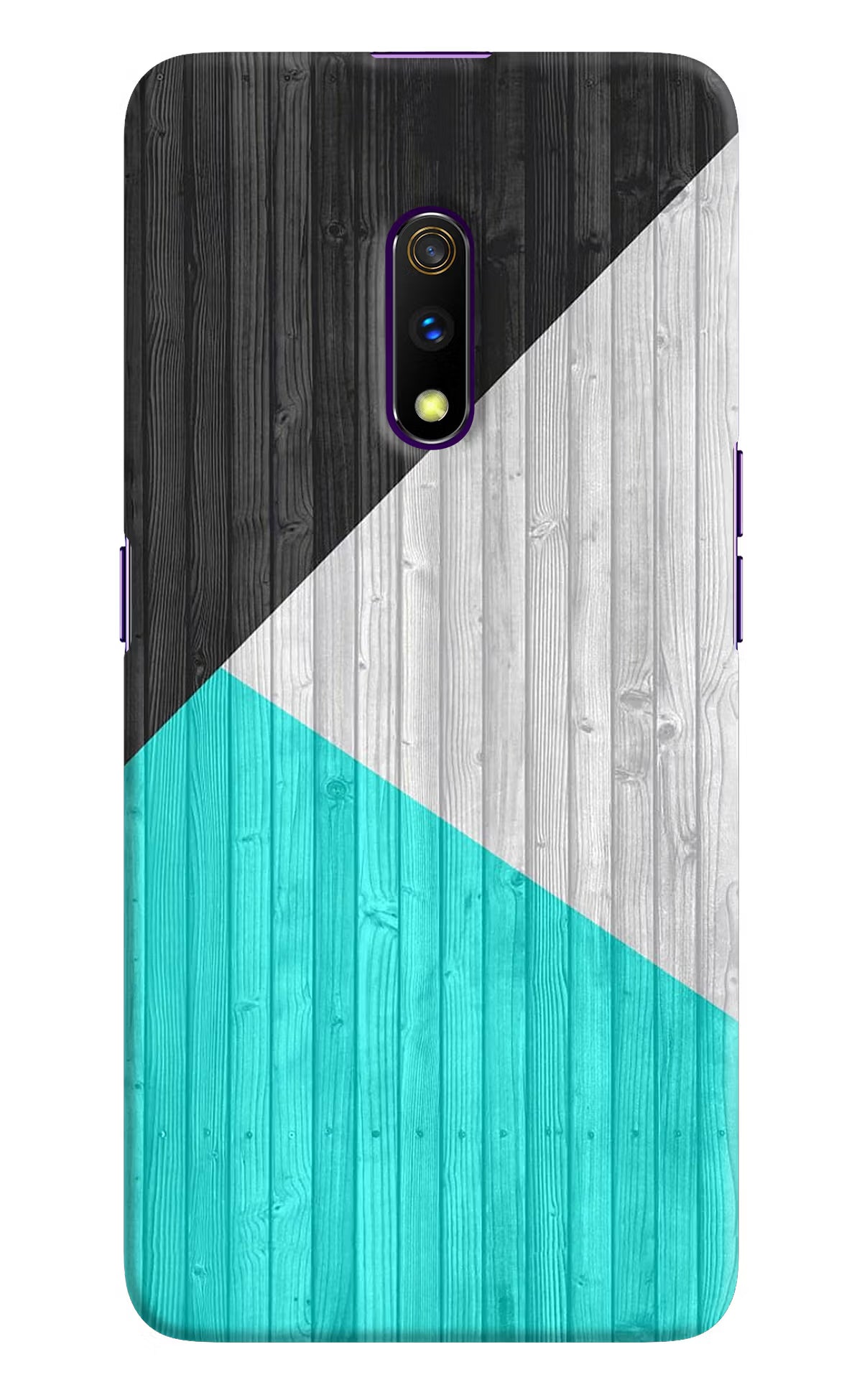 Wooden Abstract Realme X Hard Case Back Cover by Casekaro