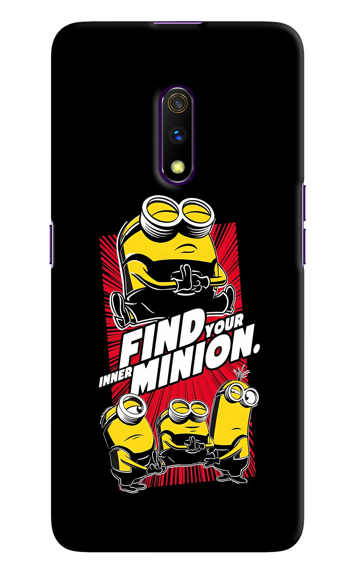 Find your inner Minion Realme X Hard Case Back Cover by Casekaro