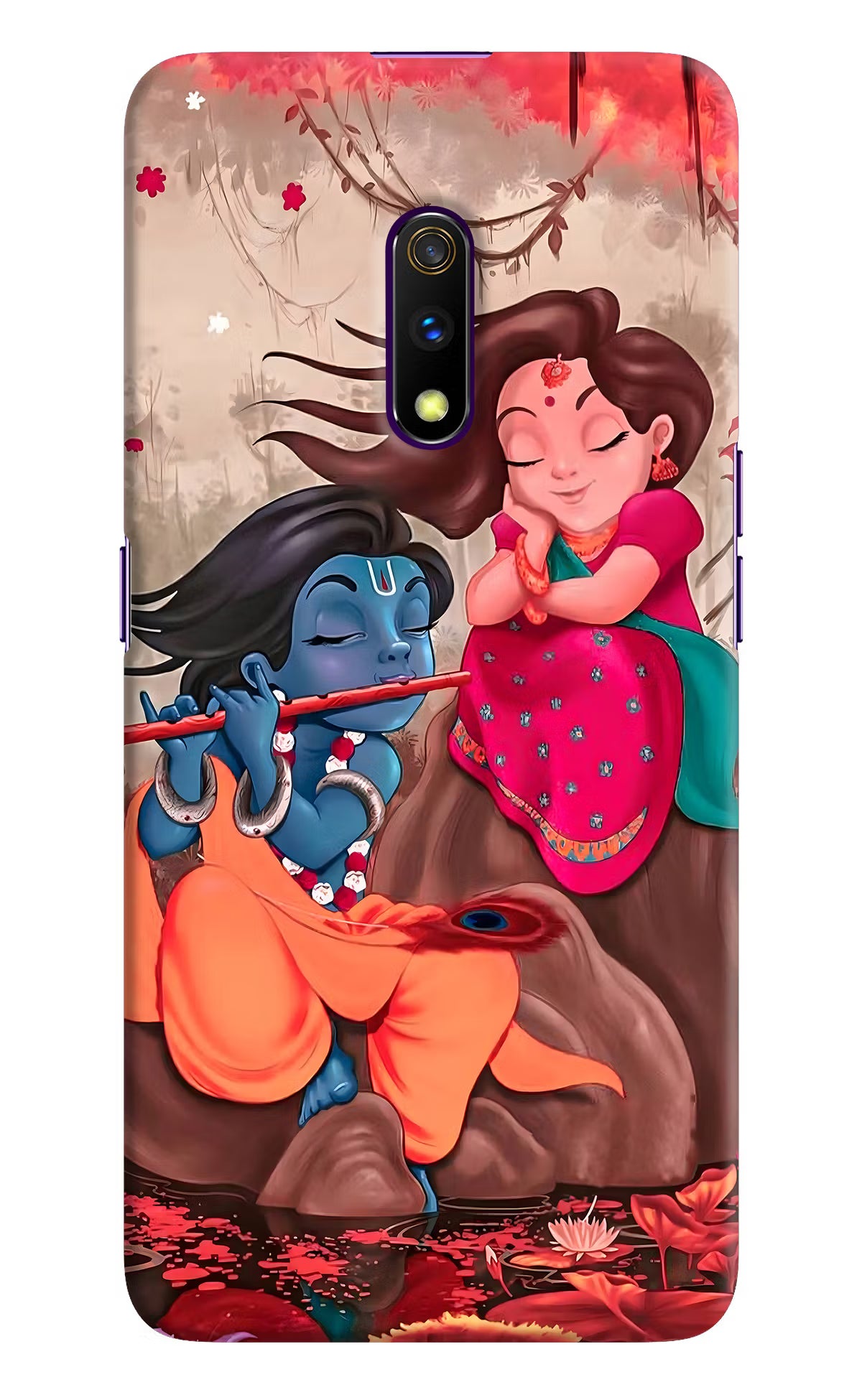 Radhe Krishna Realme X Hard Case Back Cover by Casekaro