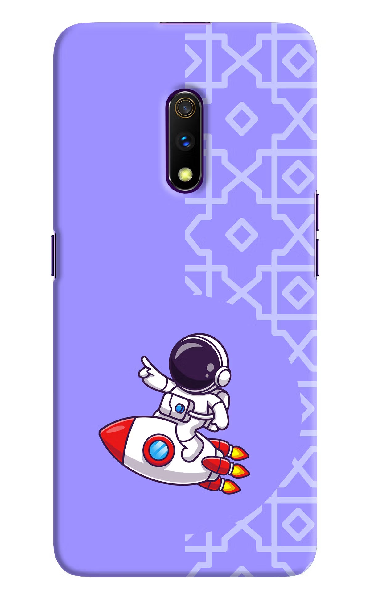 Cute Astronaut Realme X Hard Case Back Cover by Casekaro