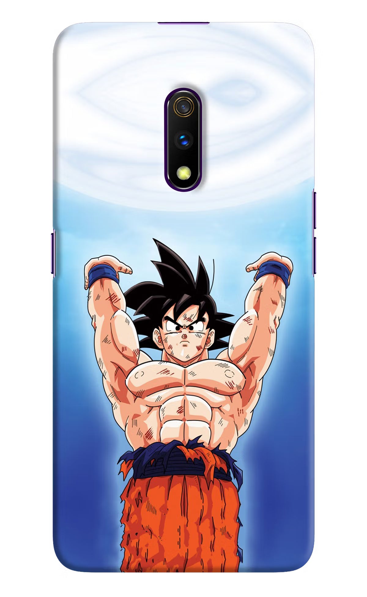 Goku Power Realme X Hard Case Back Cover by Casekaro