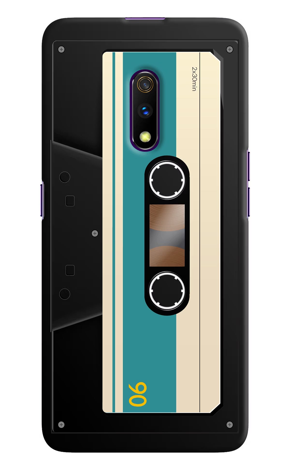 Cassette Realme X Hard Case Back Cover by Casekaro