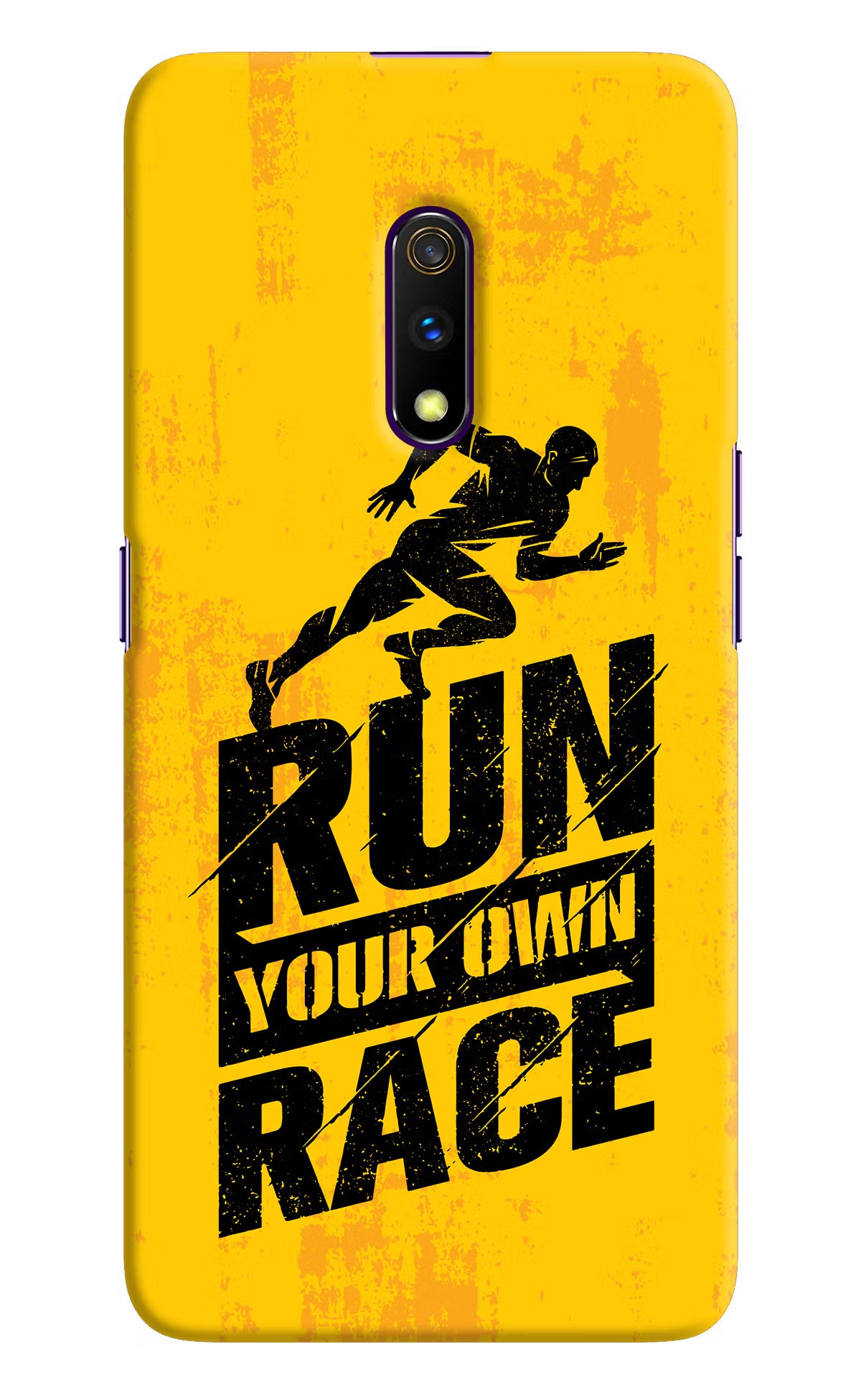 Run Your Own Race Realme X Hard Case Back Cover by Casekaro