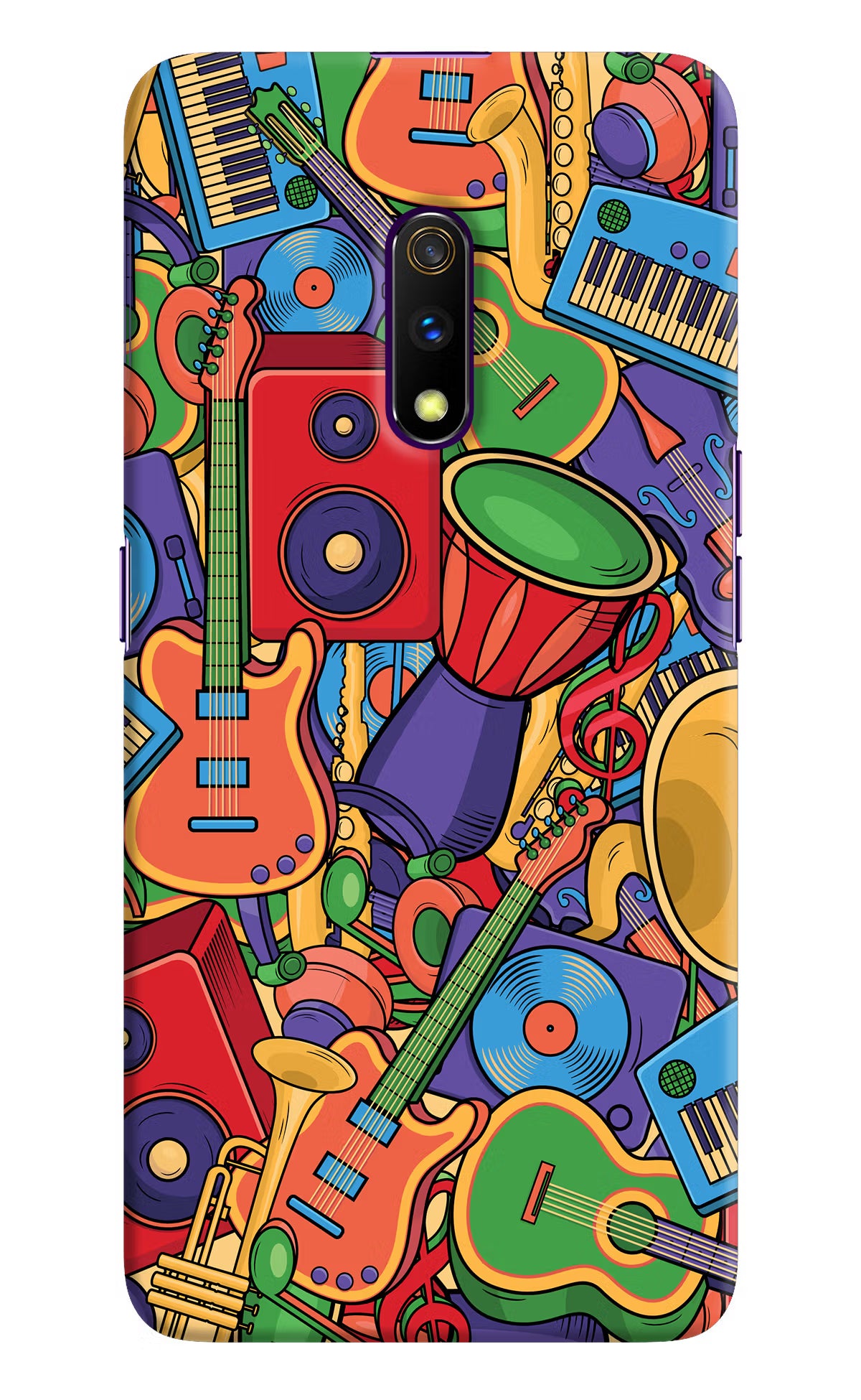 Music Instrument Doodle Realme X Hard Case Back Cover by Casekaro