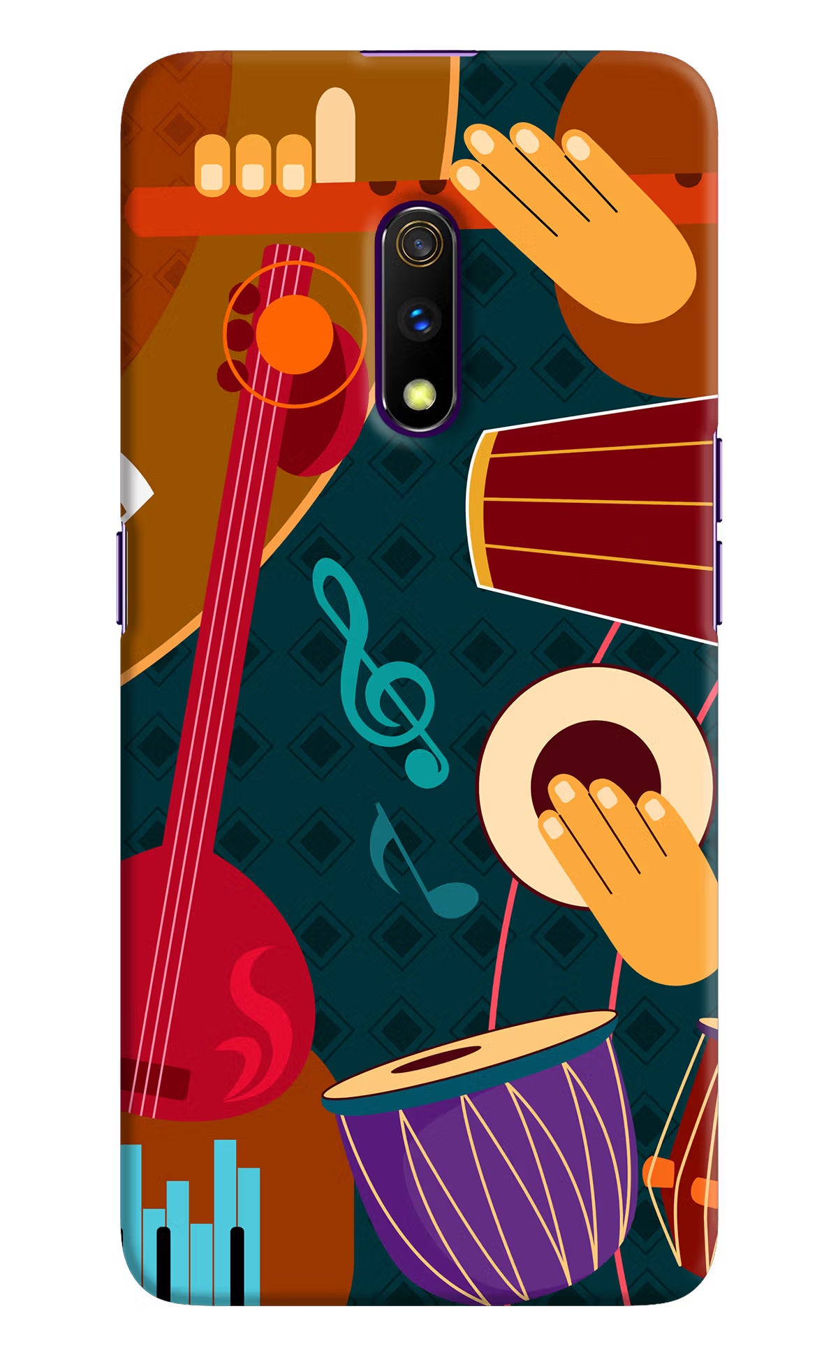 Music Instrument Realme X Hard Case Back Cover by Casekaro