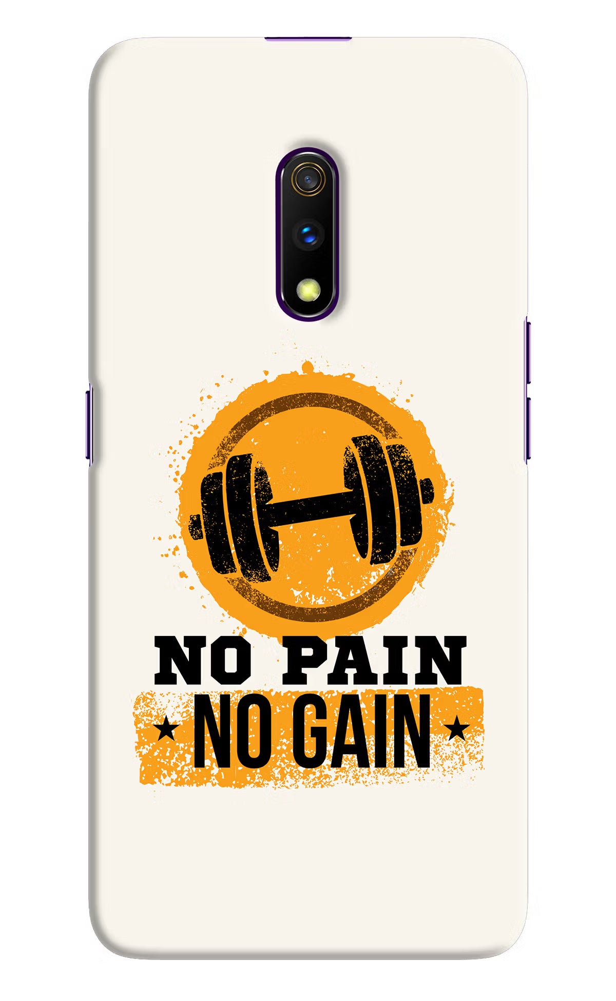 No Pain No Gain Realme X Hard Case Back Cover by Casekaro