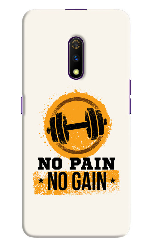 No Pain No Gain Realme X Hard Case Back Cover by Casekaro