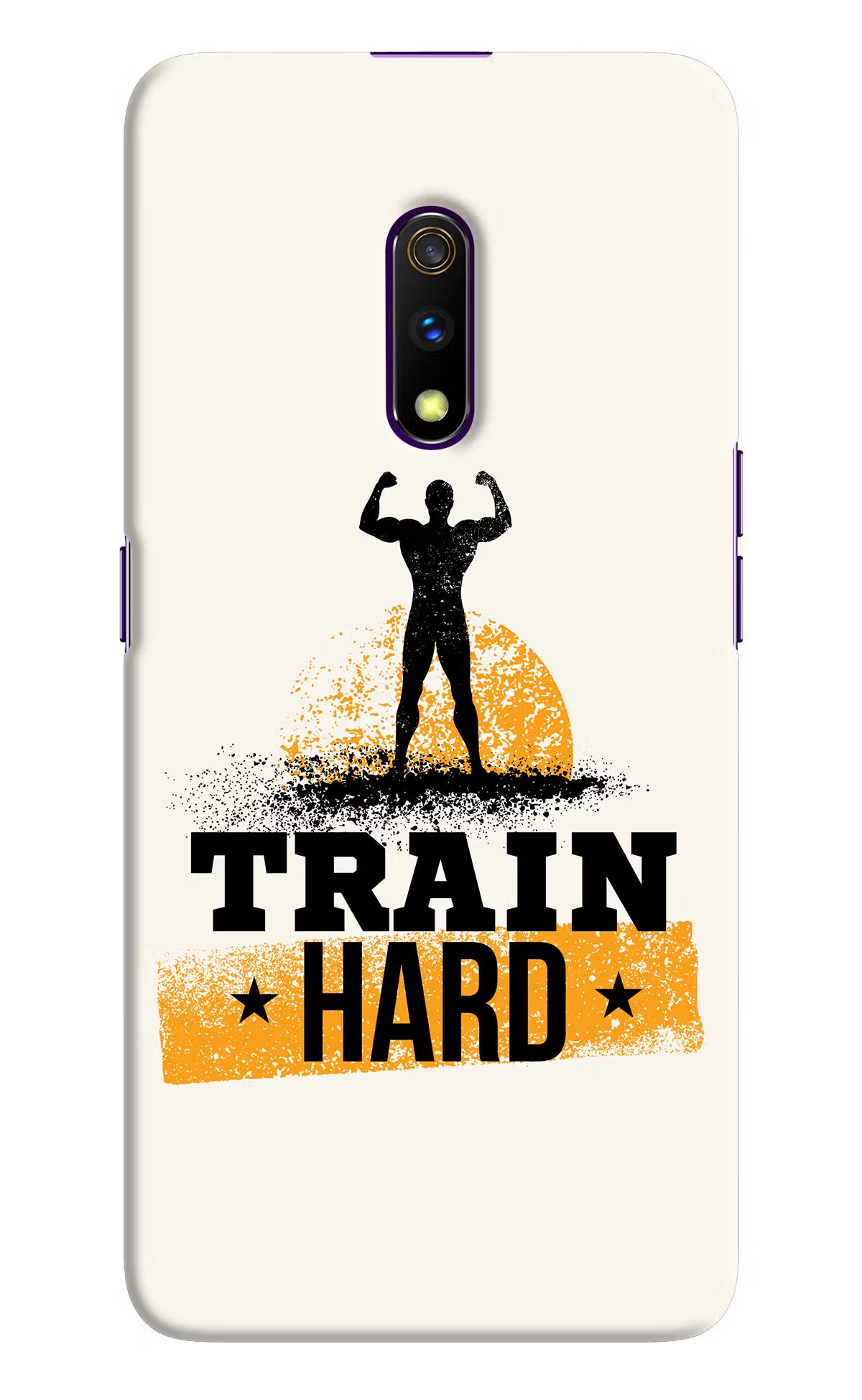 Train Hard Realme X Hard Case Back Cover by Casekaro