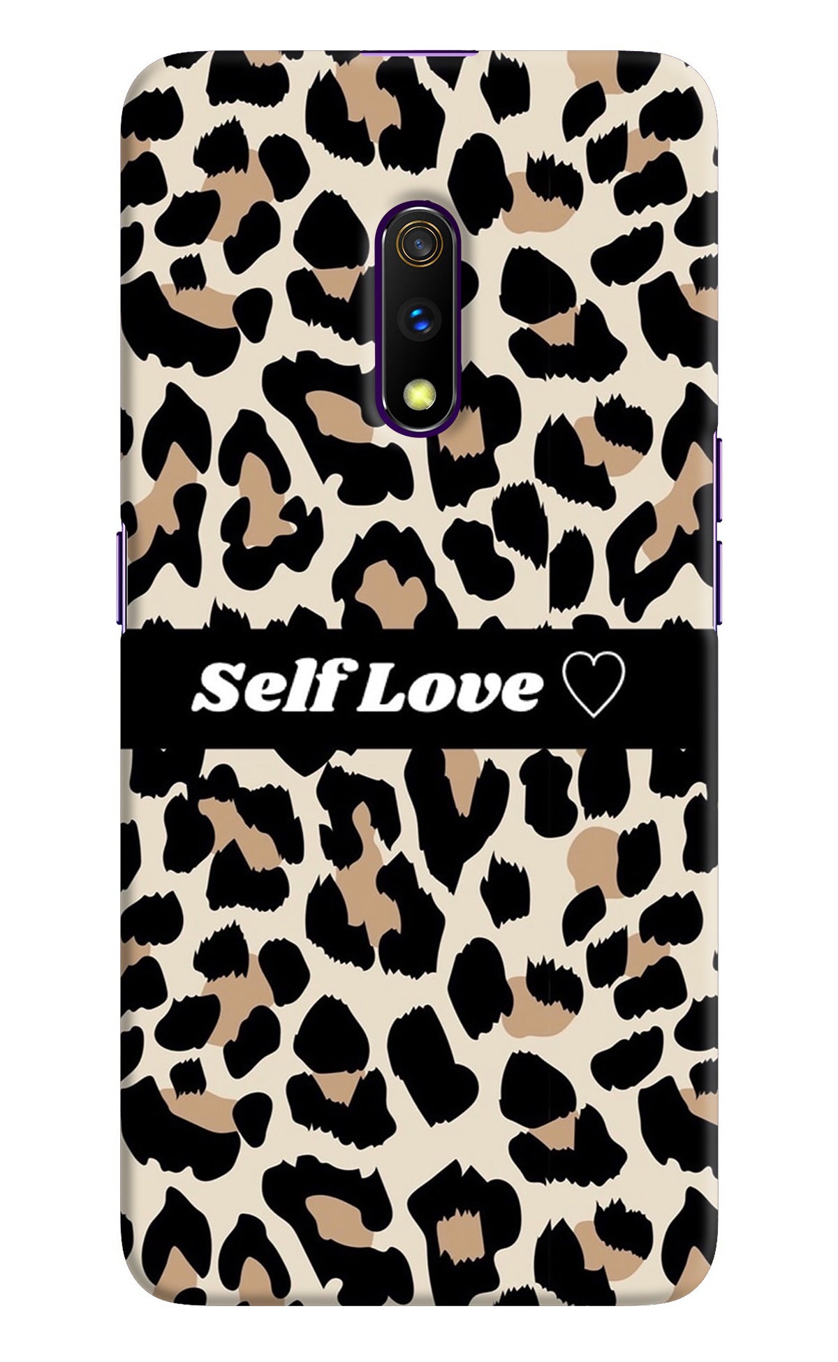 Leopard Print Self Love Realme X Back Cover