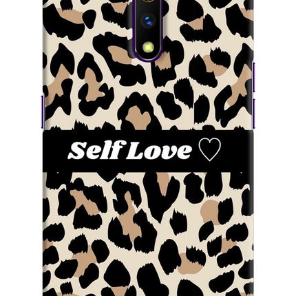 Leopard Print Self Love Realme X Hard Case Back Cover by Casekaro