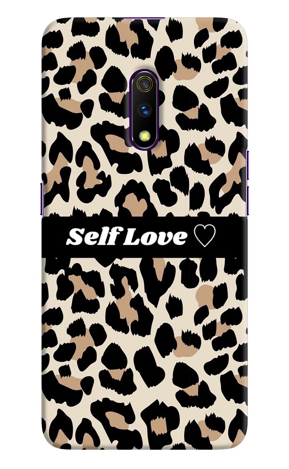 Leopard Print Self Love Realme X Hard Case Back Cover by Casekaro