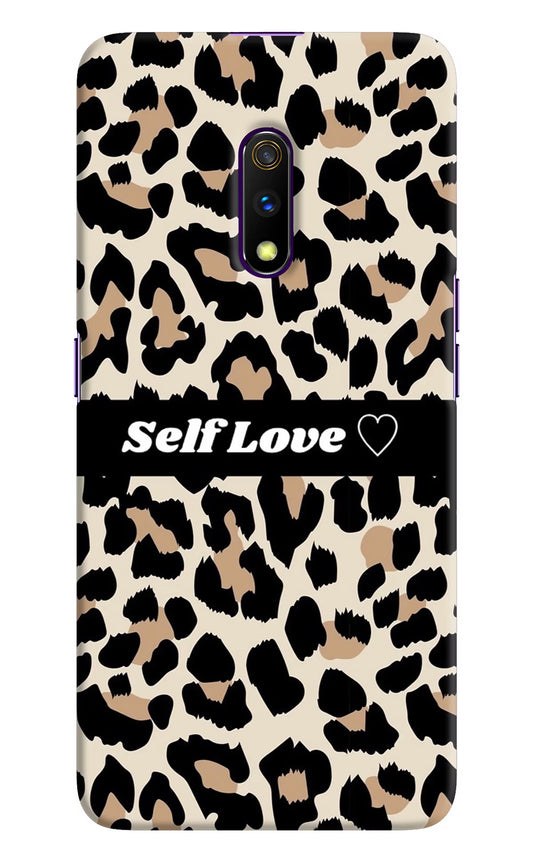 Leopard Print Self Love Realme X Hard Case Back Cover by Casekaro