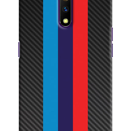 BMW Stripes Pattern Realme X Hard Case Back Cover by Casekaro