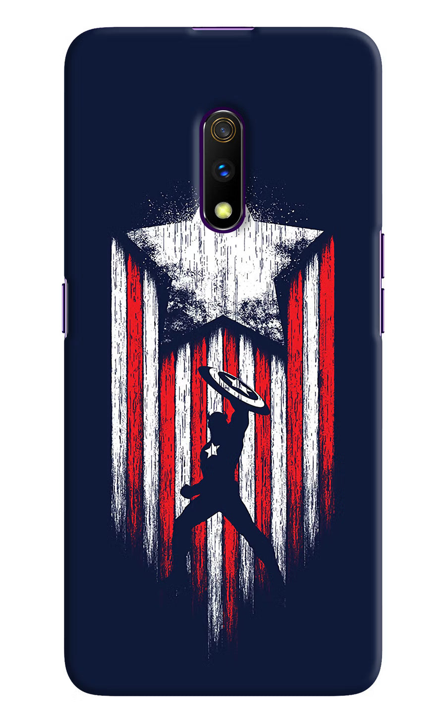 Captain America Marvel Art Realme X Back Cover, Hard case