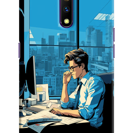 Focused Hustler (AI Generated) Realme X Hard Case Back Cover by Casekaro
