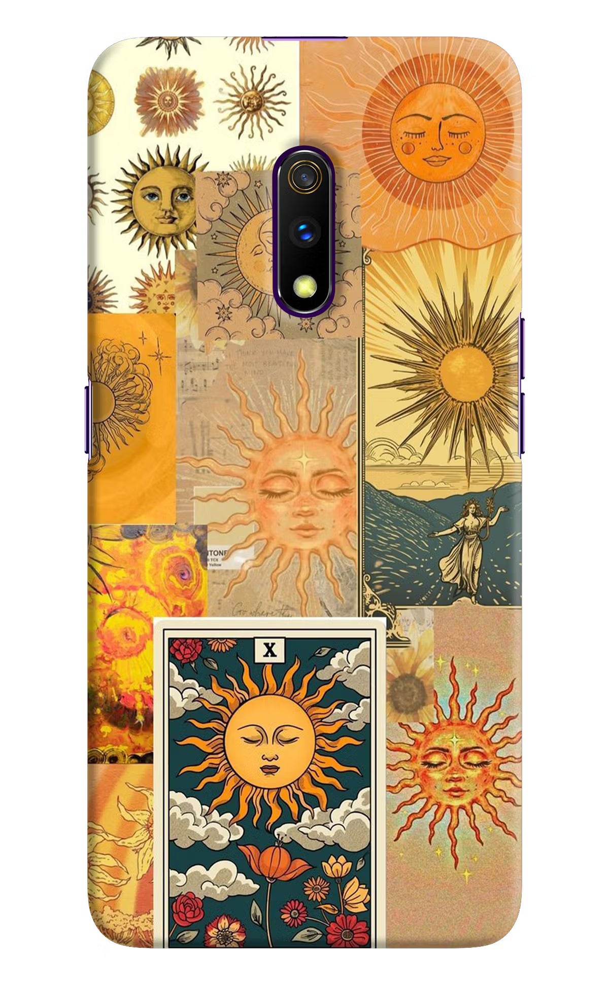 Sun Realme X Hard Case Back Cover by Casekaro
