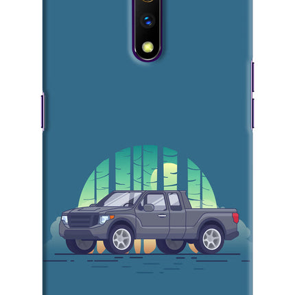 Retro Garage Vibe Realme X Hard Case Back Cover by Casekaro