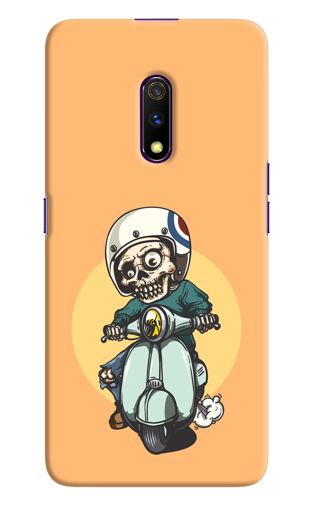 Undead Biker Realme X Hard Case Back Cover by Casekaro