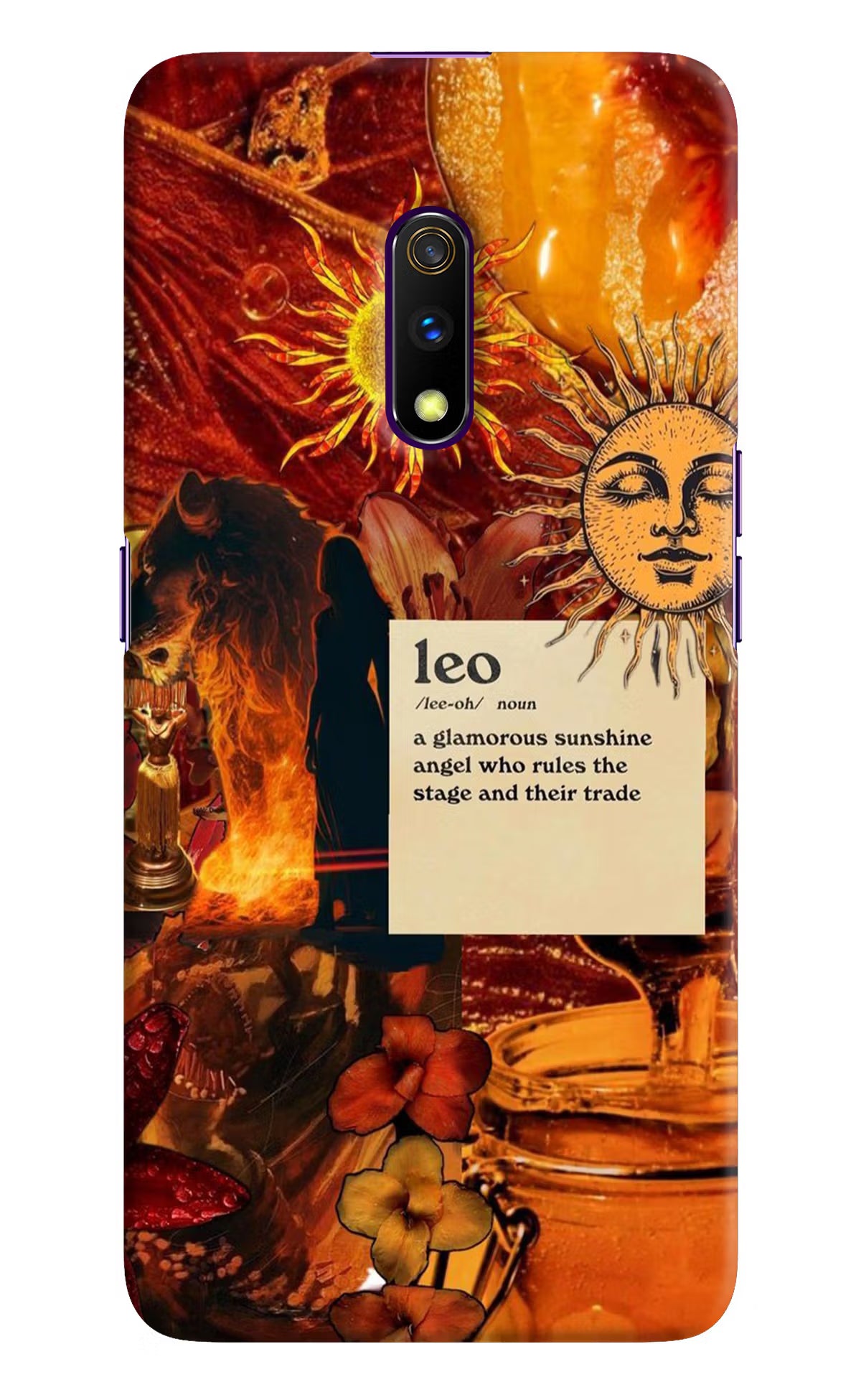 Leo Zodiac Realme X Hard Case Back Cover by Casekaro