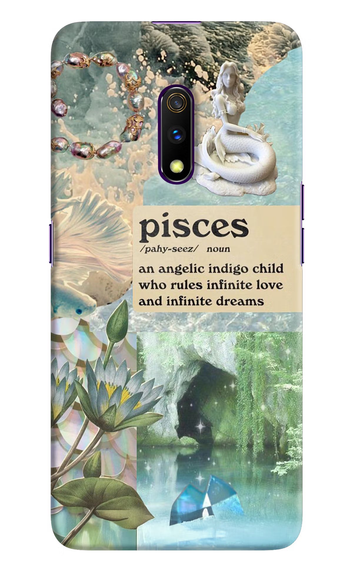 Pisces Zodiac Realme X Hard Case Back Cover by Casekaro