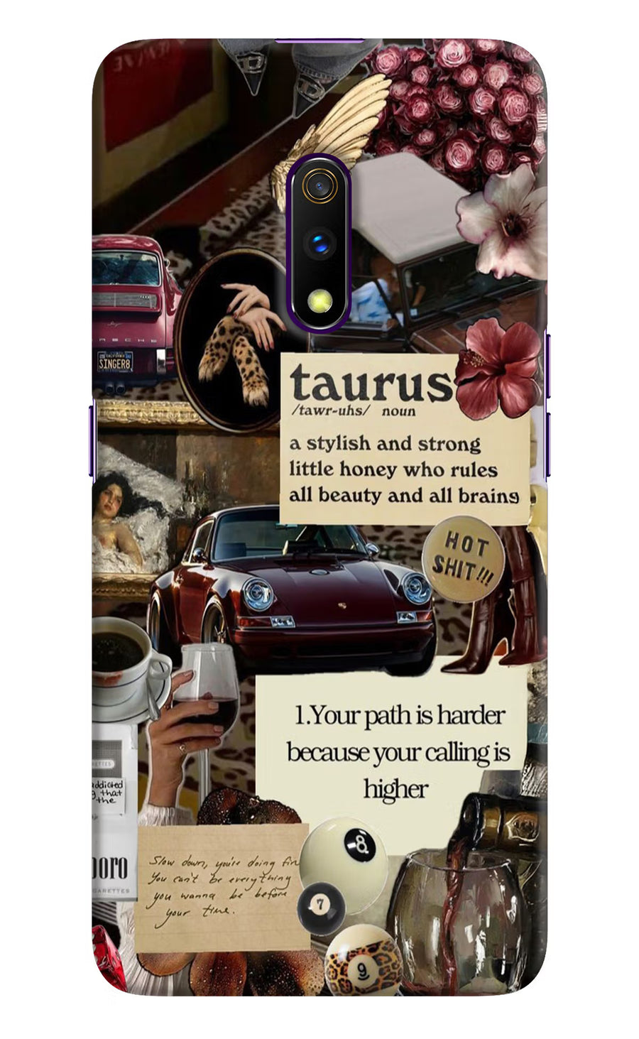 Taurus Zodiac Realme X Back Cover, Hard case