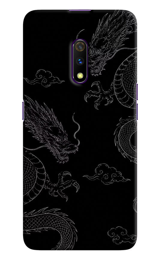 Twin Dragons Realme X Hard Case Back Cover by Casekaro