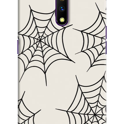Spider Web Realme X Hard Case Back Cover by Casekaro