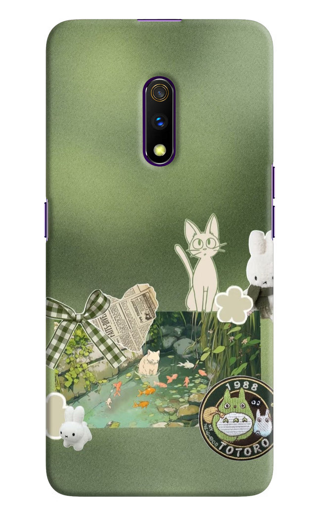 Aesthetic anime Realme X Hard Case Back Cover by Casekaro