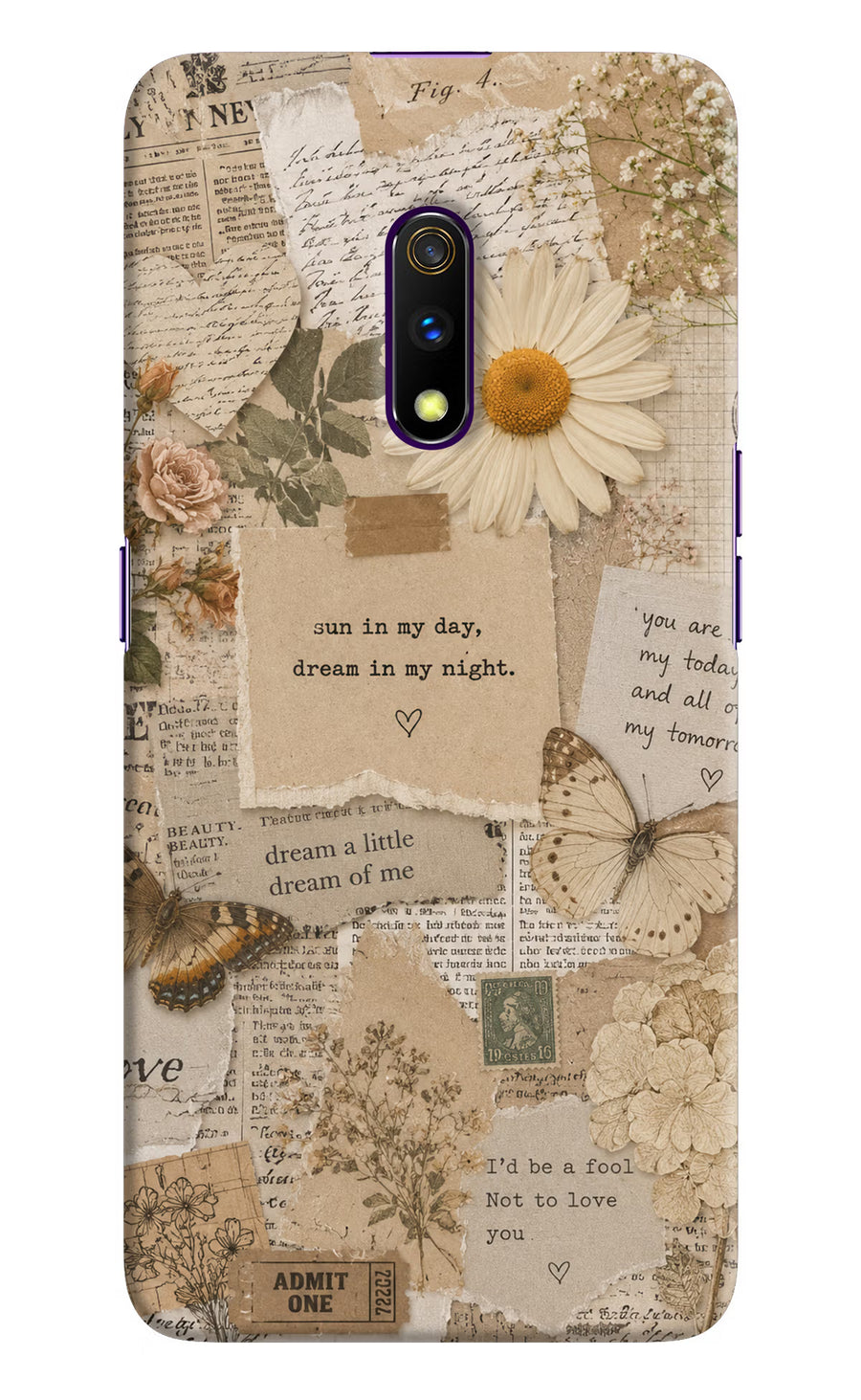 Vintage case Realme X Back Cover, Hard case