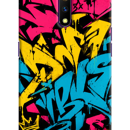 Graffiti Vibe Realme X Hard Case Back Cover by Casekaro