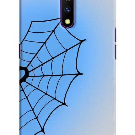 Blue Web Realme X Hard Case Back Cover by Casekaro