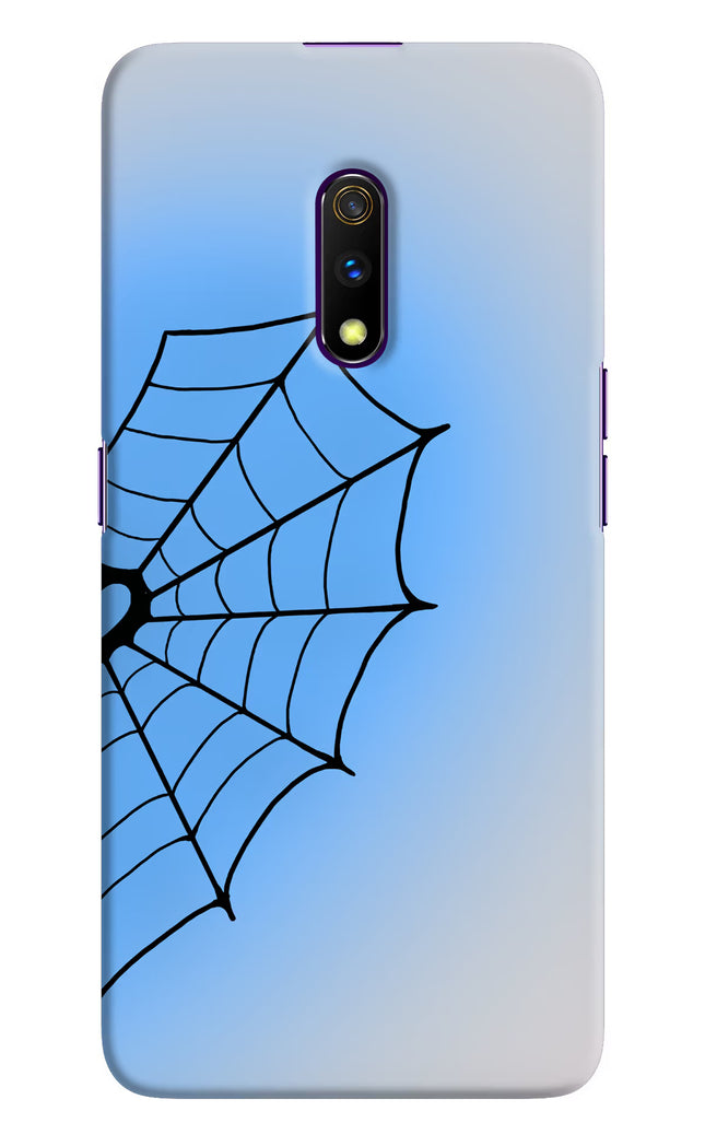 Blue Web Realme X Hard Case Back Cover by Casekaro
