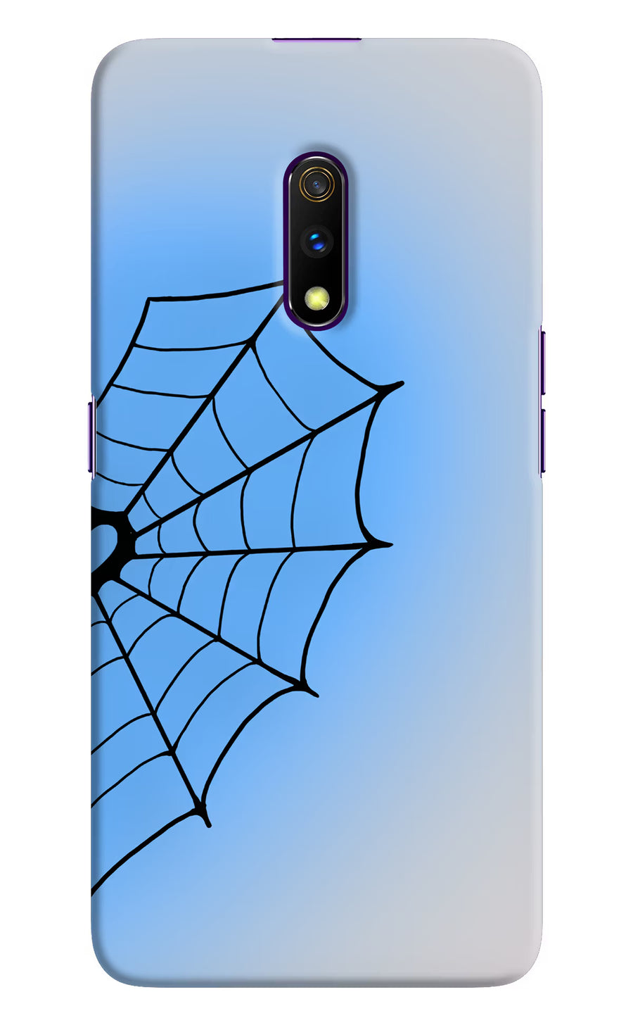 Blue Web Realme X Back Cover, Hard case