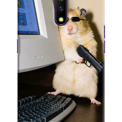 Hacker Hamster Realme X Hard Case Back Cover by Casekaro