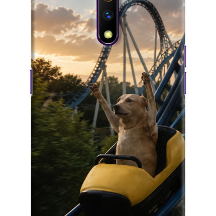 Rollercoaster Dog Realme X Hard Case Back Cover by Casekaro
