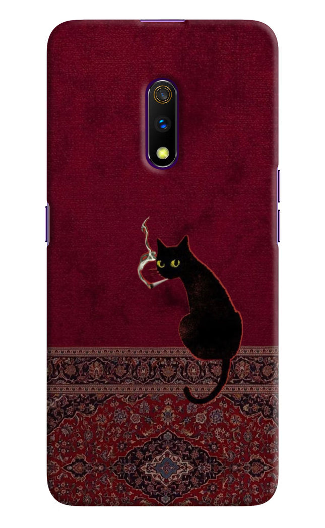 Midnight Cat Realme X Hard Case Back Cover by Casekaro