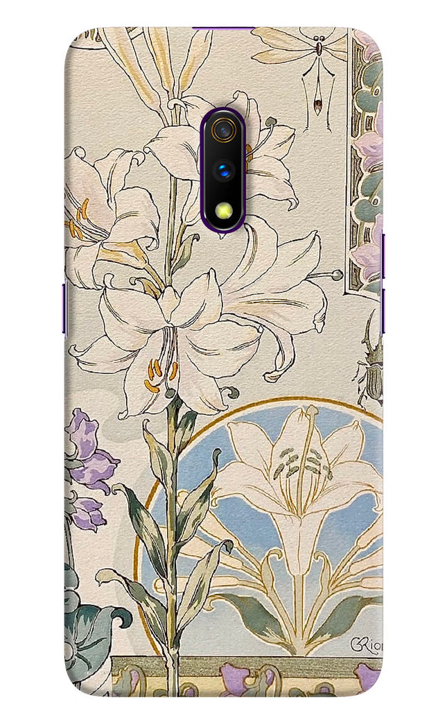White Lily Realme X Hard Case Back Cover by Casekaro