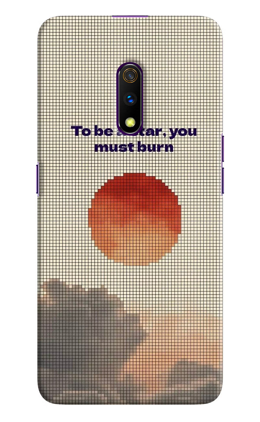 Pixel Sun Realme X Back Cover, Hard case