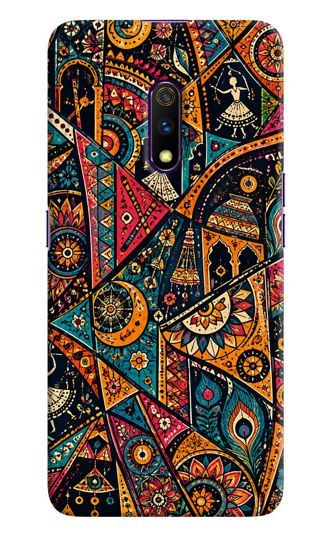 Folk Print Realme X Hard Case Back Cover by Casekaro