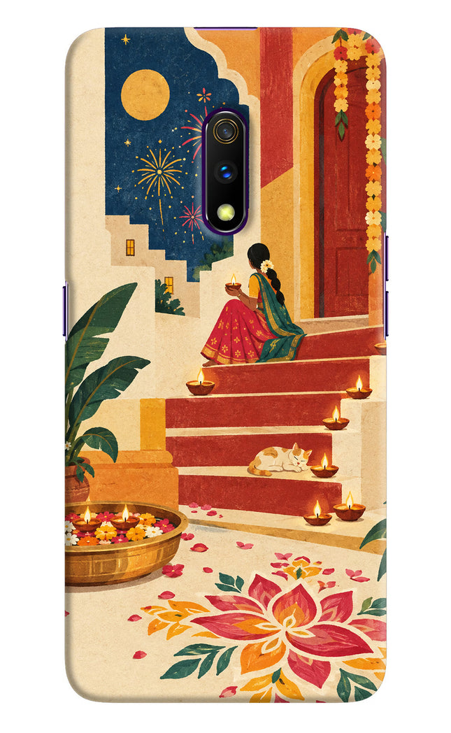 Diwali Rangoli Realme X Hard Case Back Cover by Casekaro