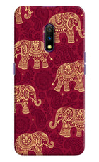 Maroon Elephant Realme X Hard Case Back Cover by Casekaro