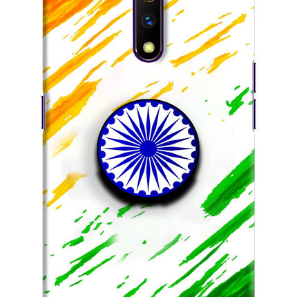 Indian Flag Ashoka Chakra Realme X Pop Case by Casekaro